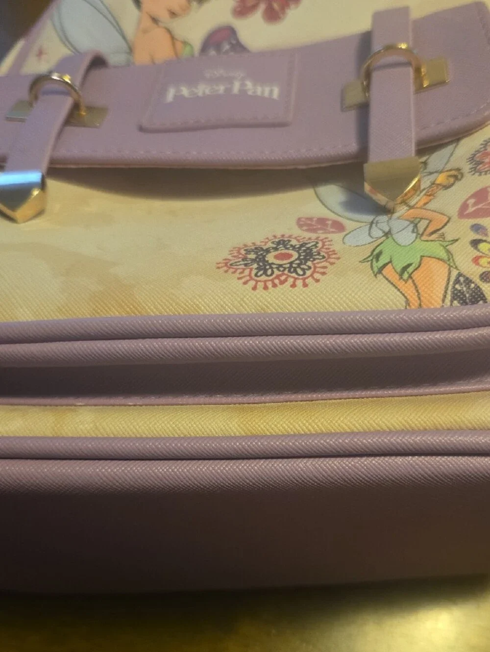 Disney Peter Pan Tinker Bell Kids Backpack - Purple & Cream